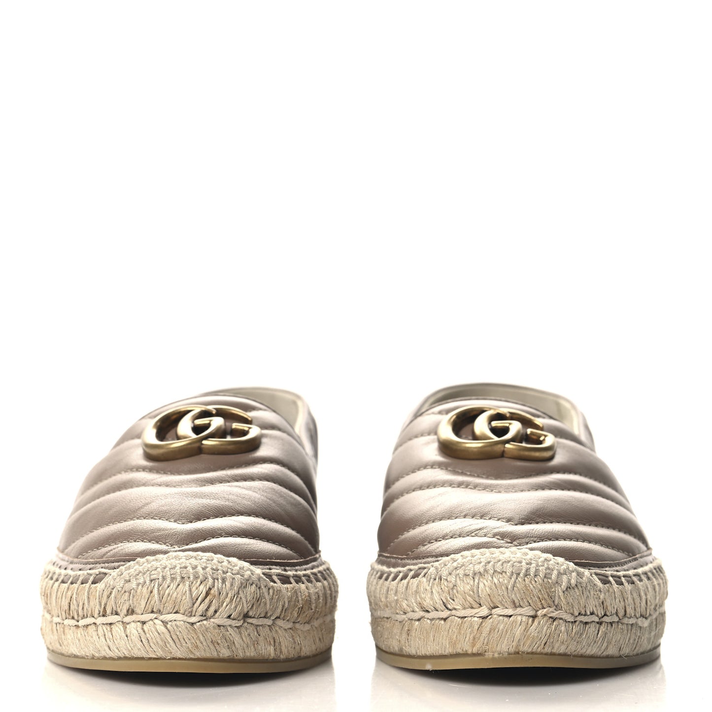 Nappa Matelasse GG Marmont Espadrilles 40 Porcelain Rose