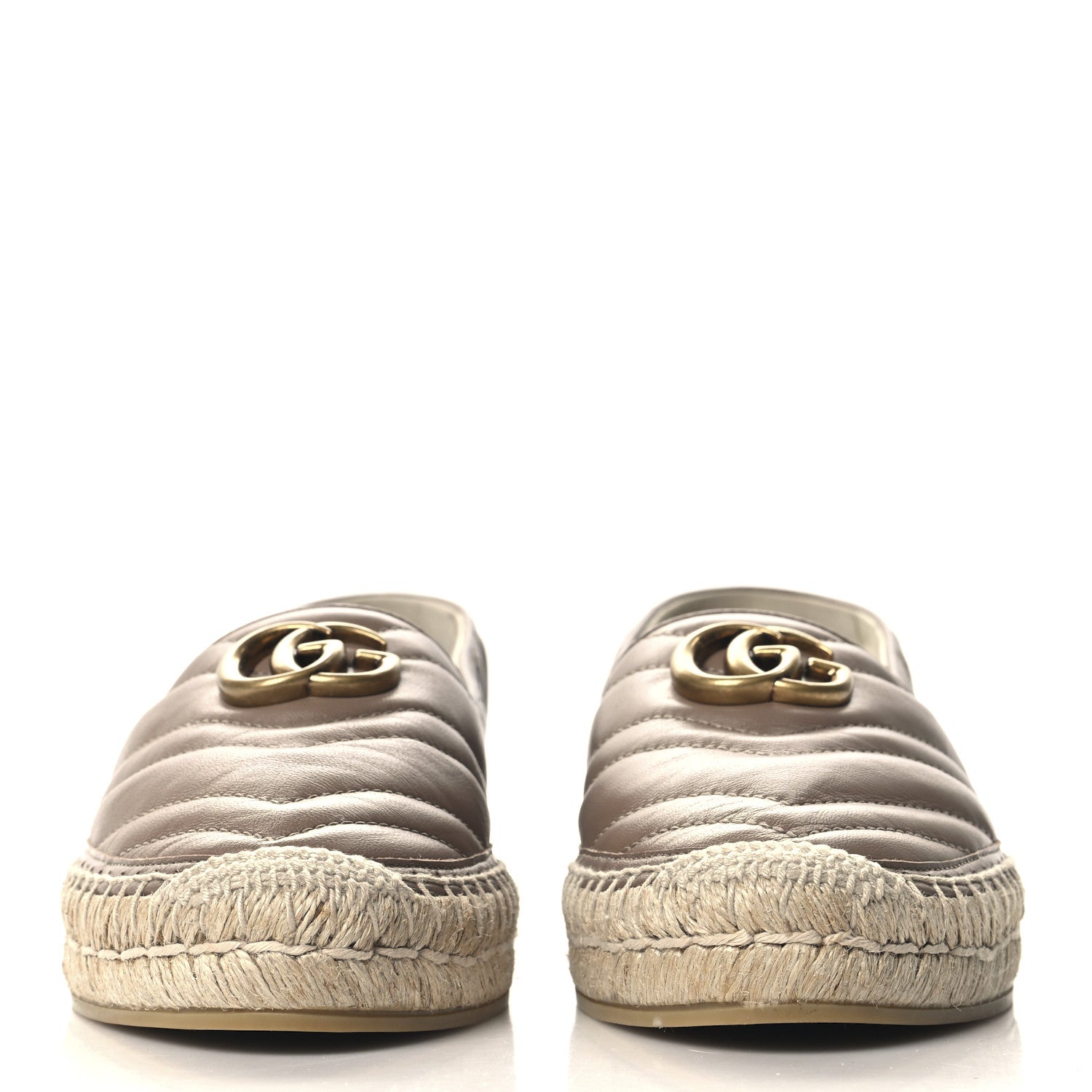 Gucci Nappa Matelasse GG Marmont Espadrilles 40 Porcelain Rose 3 of 9