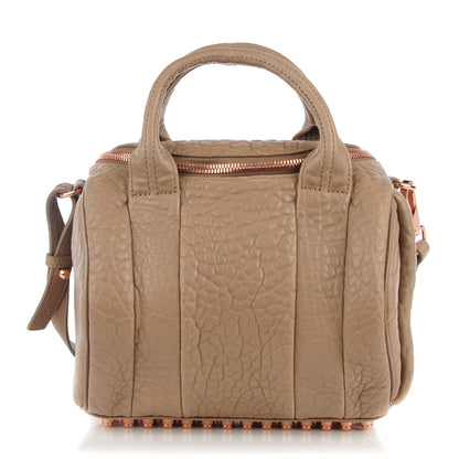 Alexander Wang Pebbled Lambskin Rockie Latte Rose Gold Hardware 1 of 8