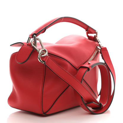 Loewe Calfskin Small Puzzle Bag Scarlet 3 of 8