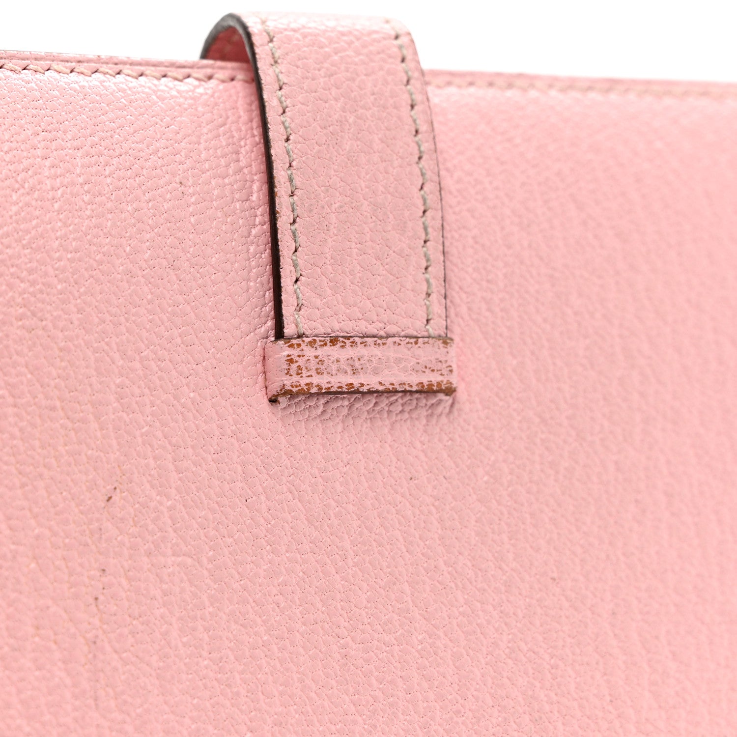 Hermes Chevre Mysore Bearn Compact Wallet Rose Sakura 9 of 10