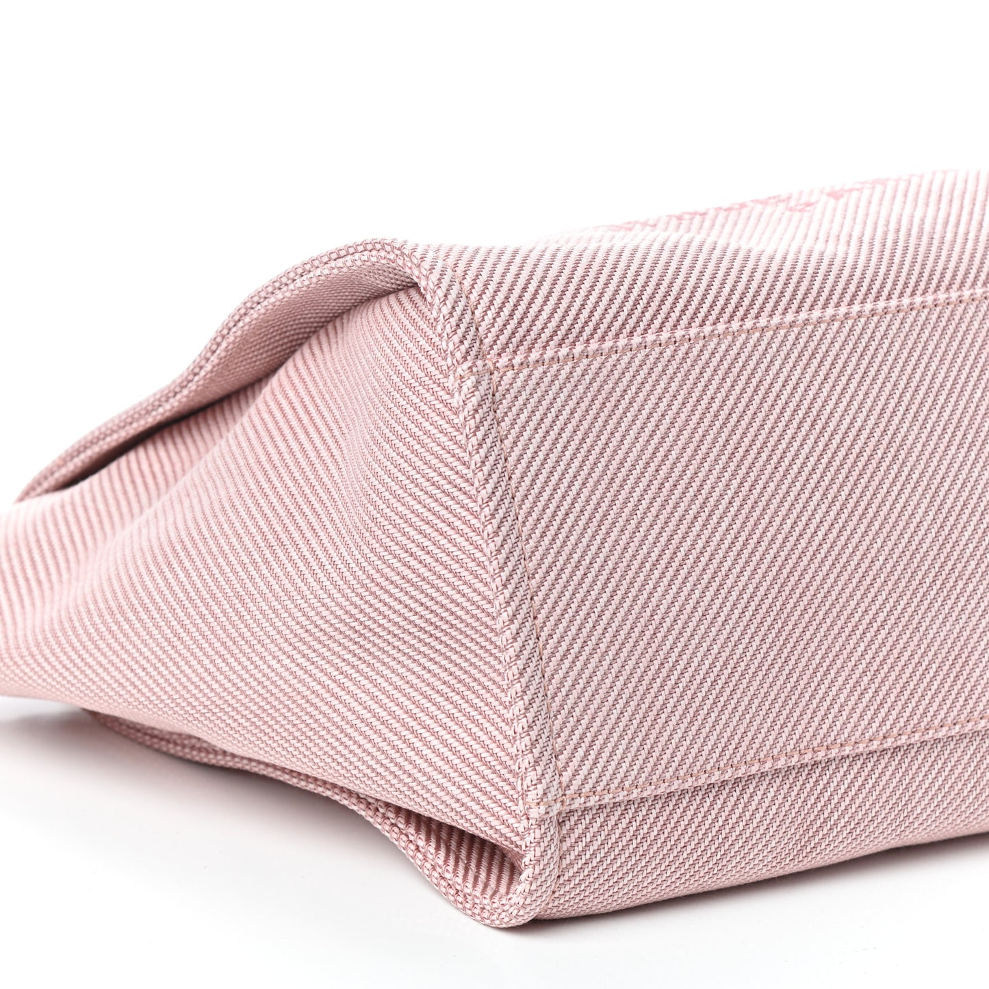 Mixed Fibers Calfskin Medium Deauville Tote Pink