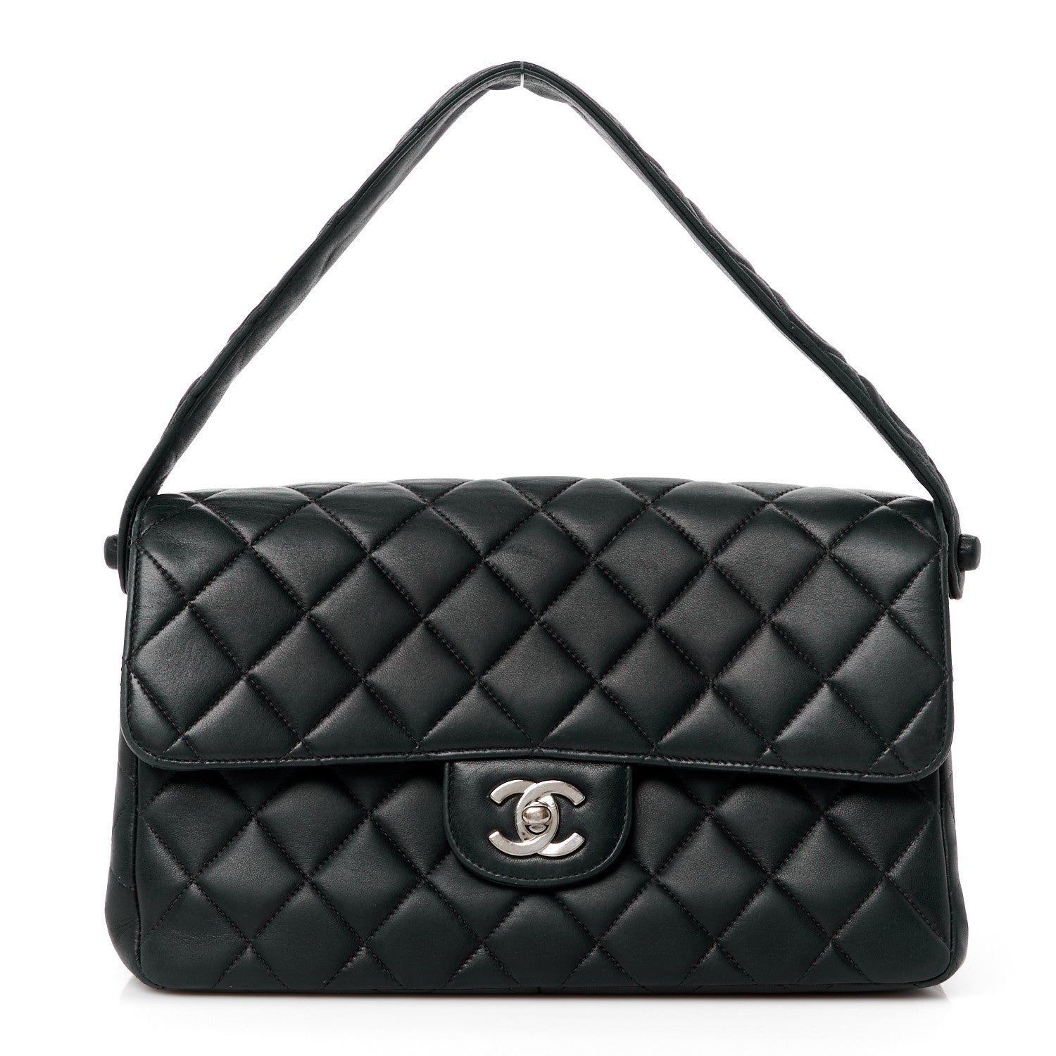 Chanel Lambskin Quilted Medium Double Sided Flap Black 1 of 13