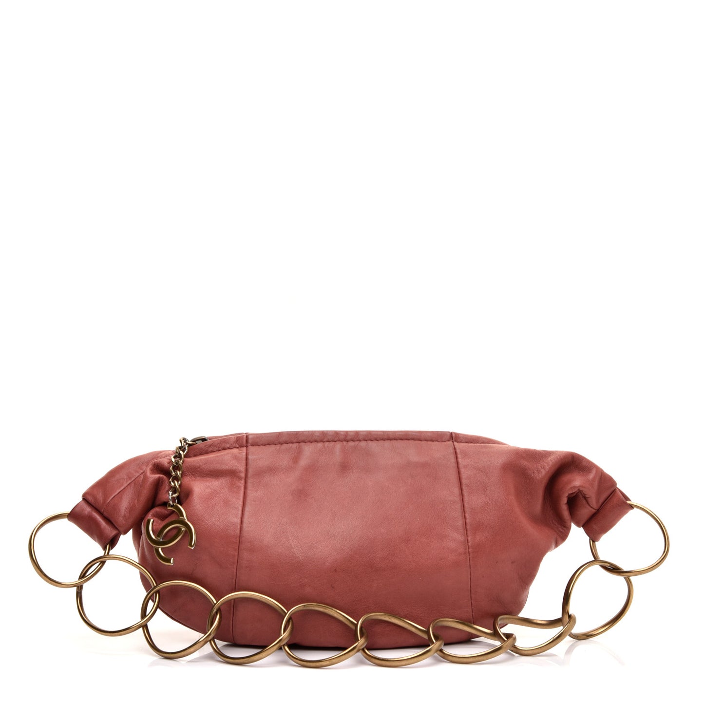 Lambskin Small Chain Hobo Pink