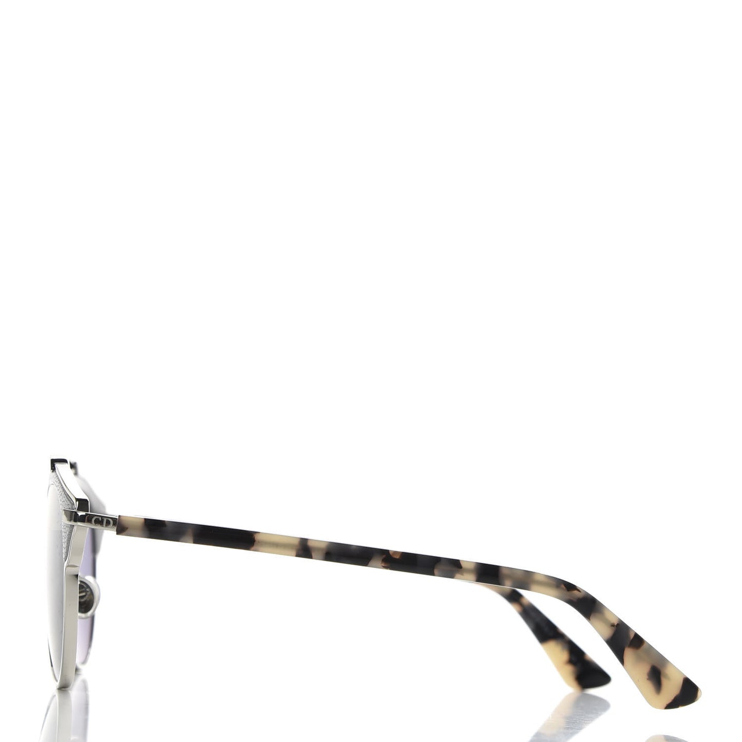 Metal Lambskin Mirrored So Real Sunglasses Blue Tortoise