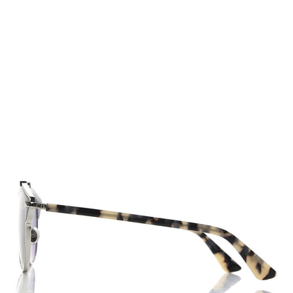 Christian Dior Metal Lambskin Mirrored So Real Sunglasses Blue Tortoise 3 of 8