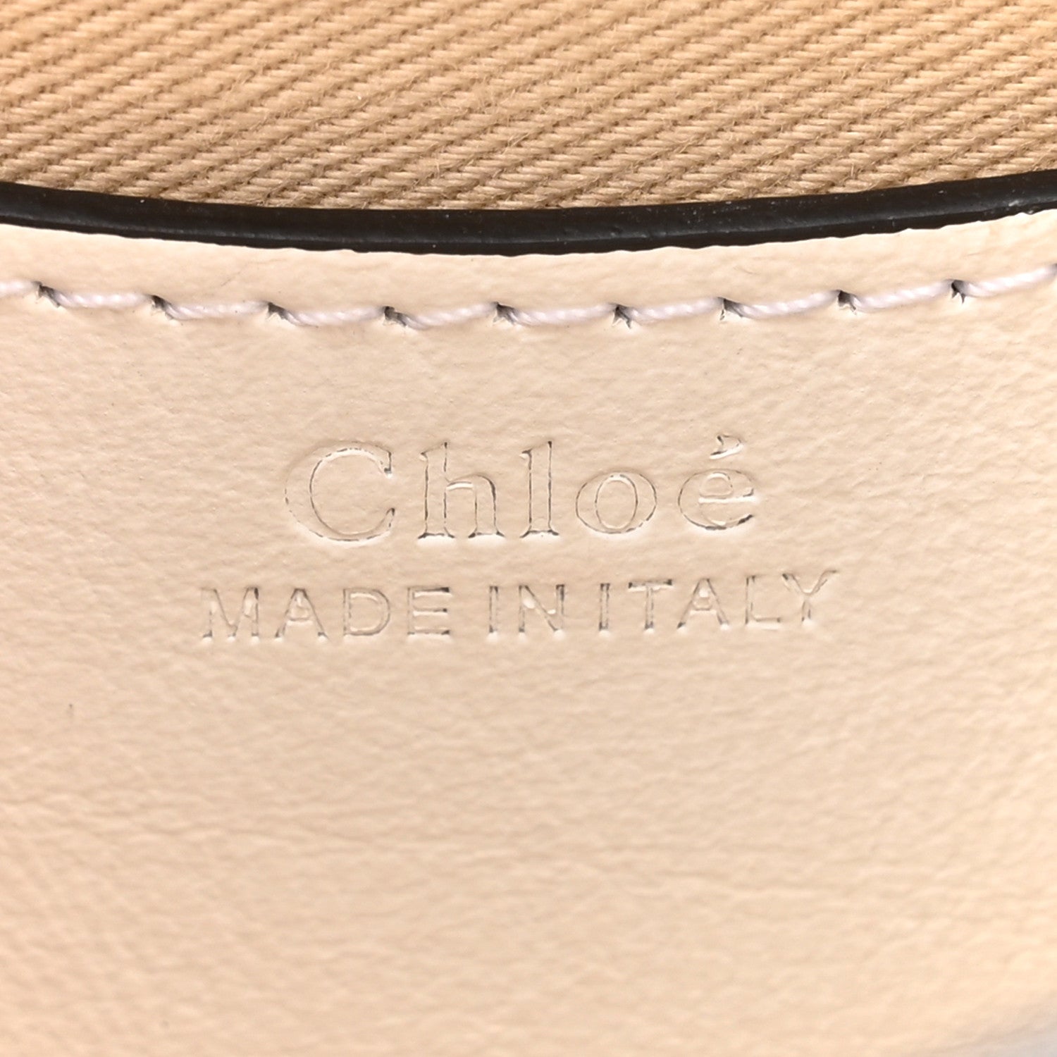 Chloe Calfskin Crocodile Embossed Small Tess Bag Brilliant White 6 of 15