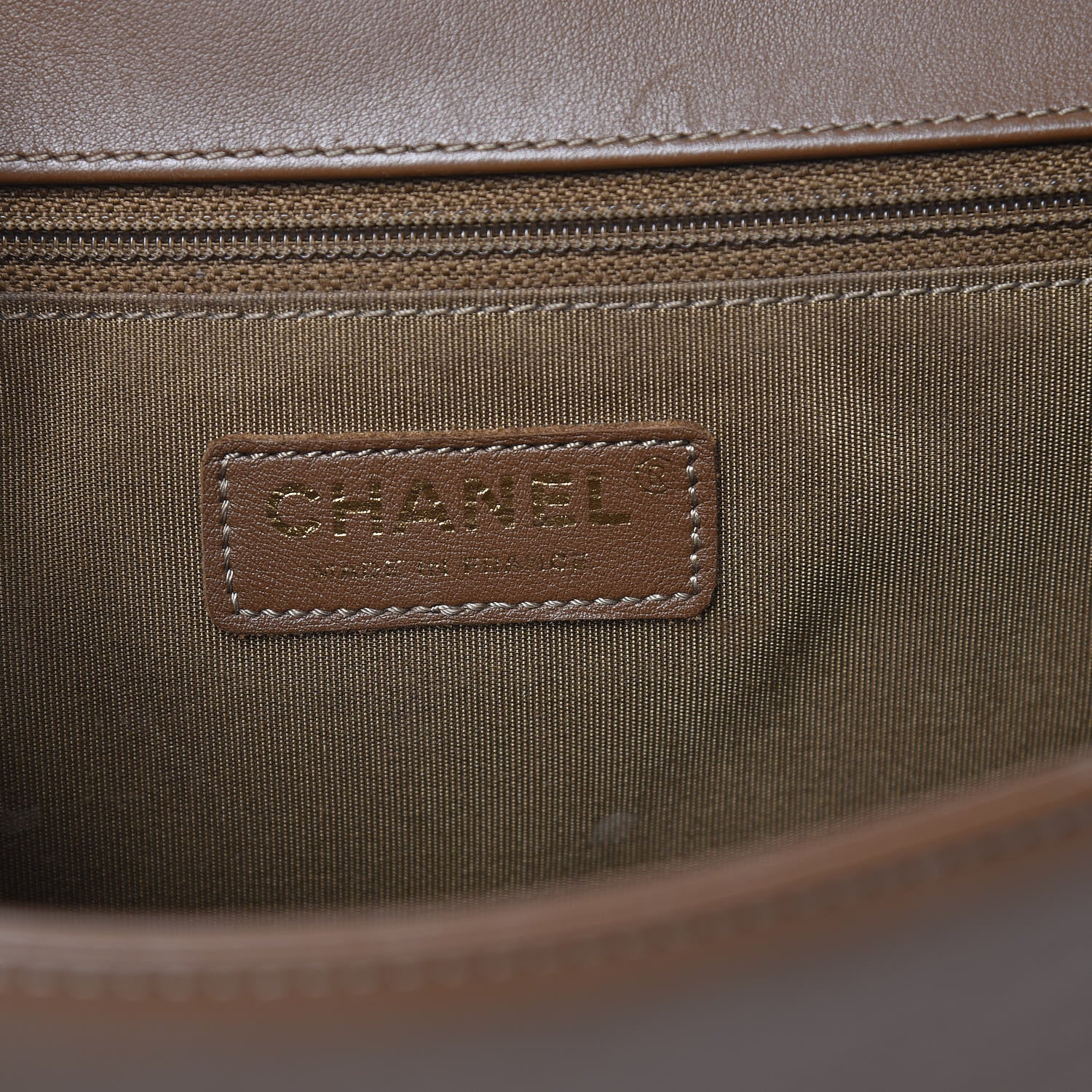 Chanel Calfskin Quilted Large Boy Flap Brown 6 of 20