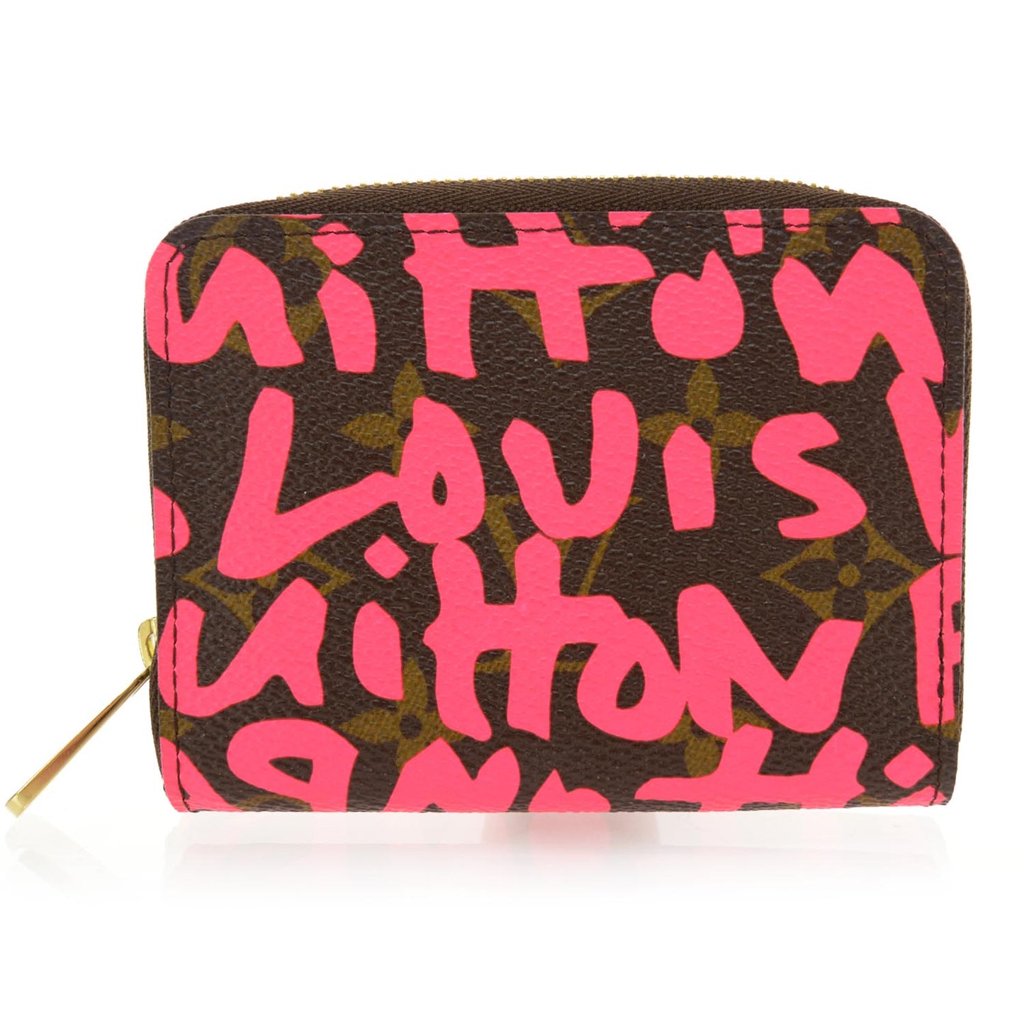 Monogram Graffiti Zippy Coin Purse Fuchsia