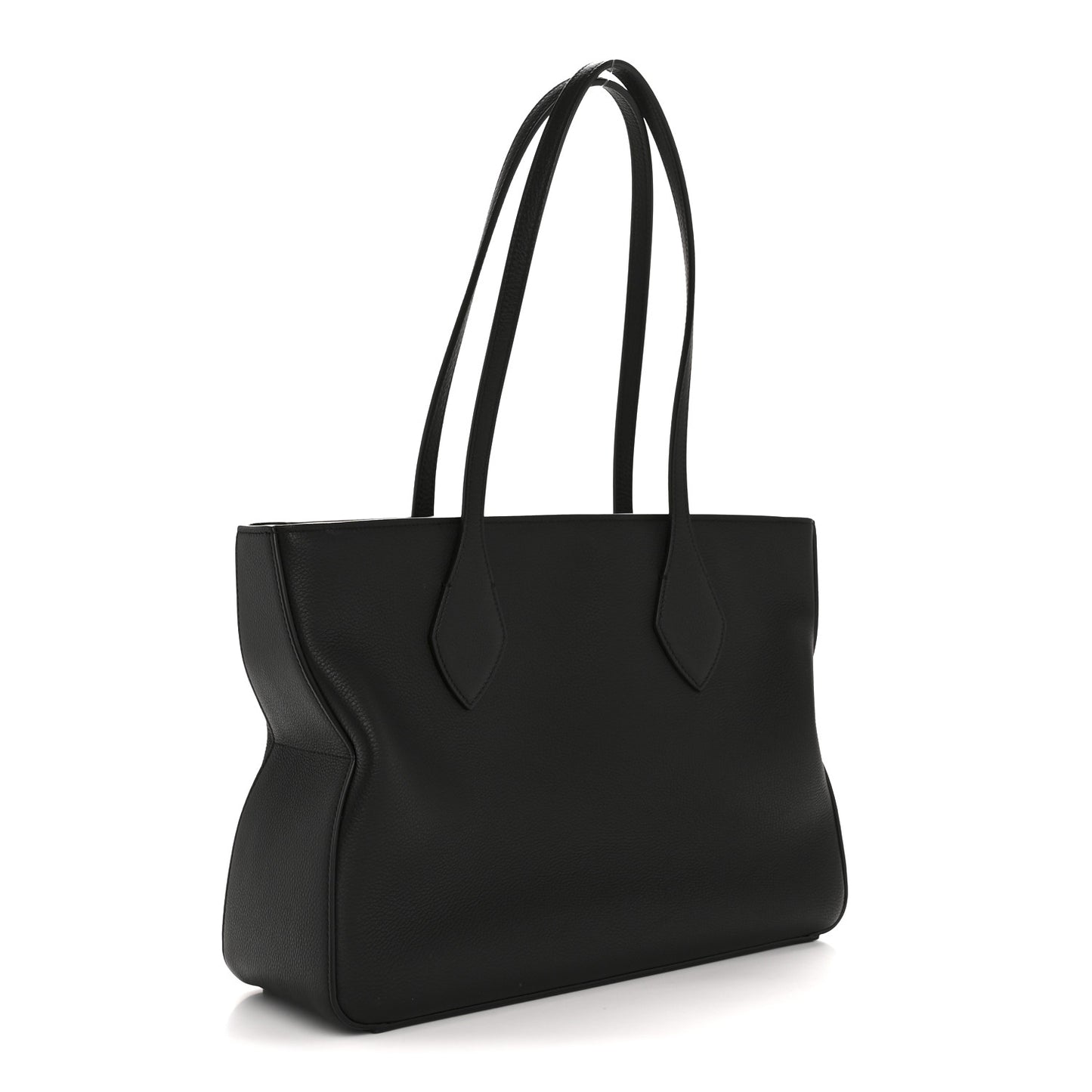 Grained Calfskin Medium Star Tote Black