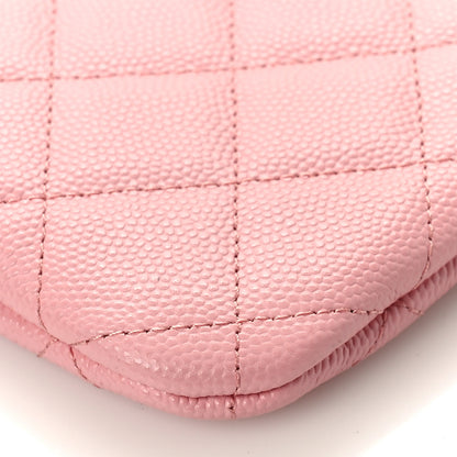Chanel Caviar Quilted Small Cosmetic Case Light Pink 8 of 9