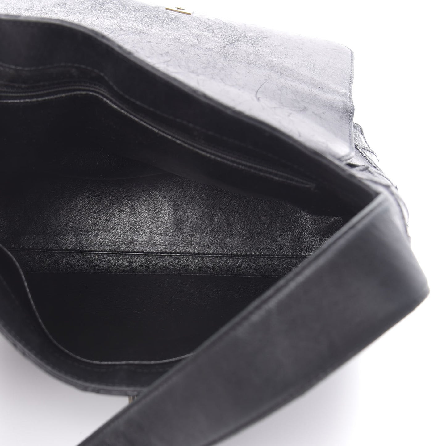 Lambskin Diamond Stitched Shoulder Bag Black