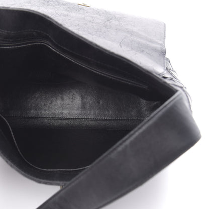 Chanel Lambskin Diamond Stitched Shoulder Bag Black 5 of 17