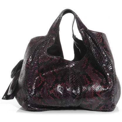 Valentino Garavani Python Large Nuage Hobo Purple 1 of 7