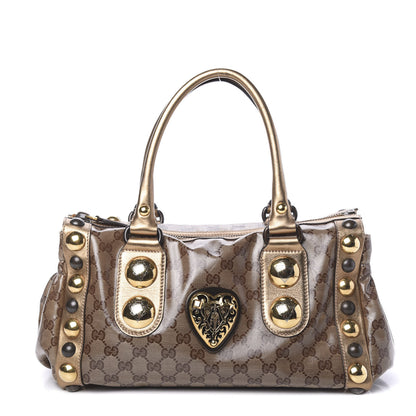 Gucci Crystal Monogram Babouska Tote 1 of 12