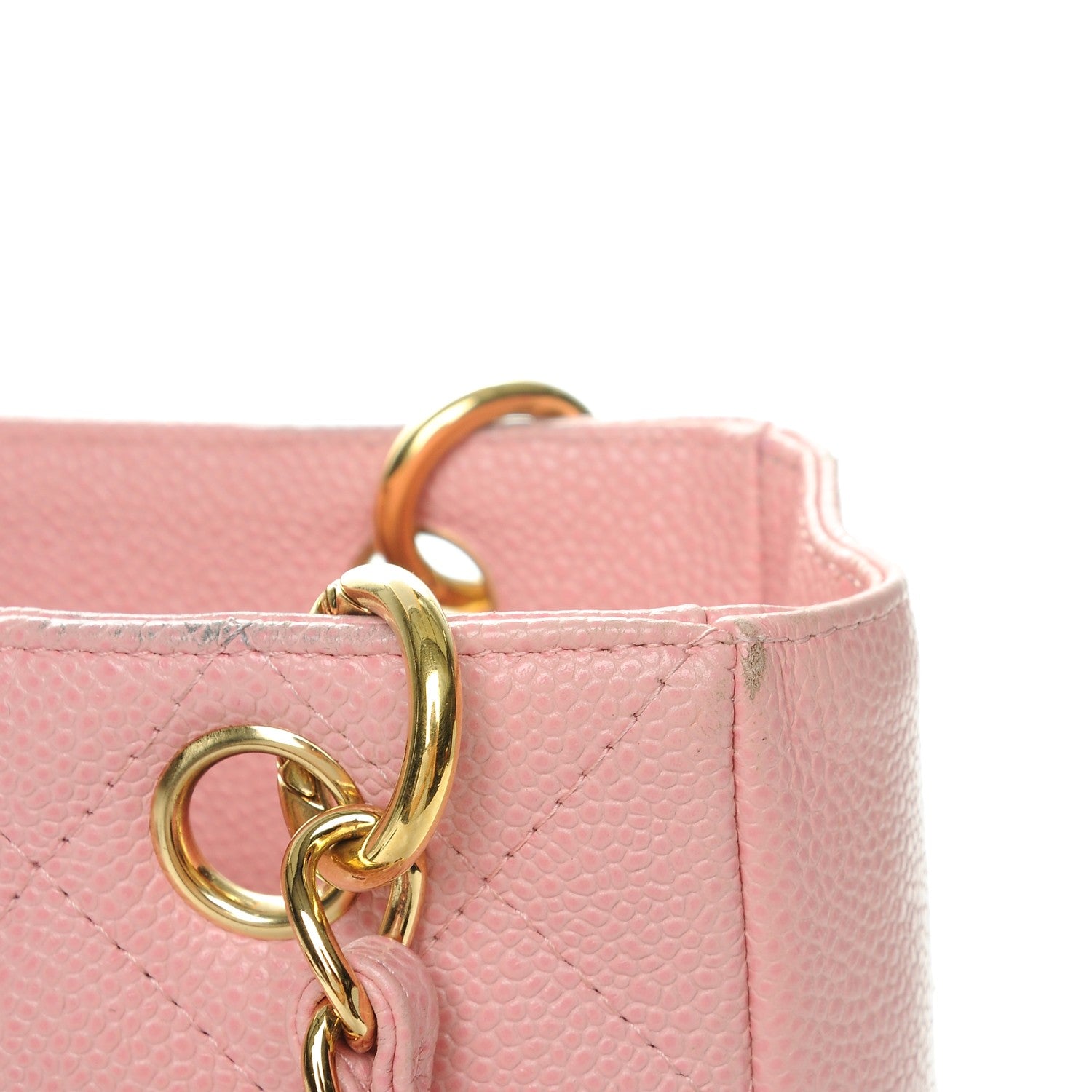 Chanel Caviar Petit Shopping Tote PST Pink 8 of 19