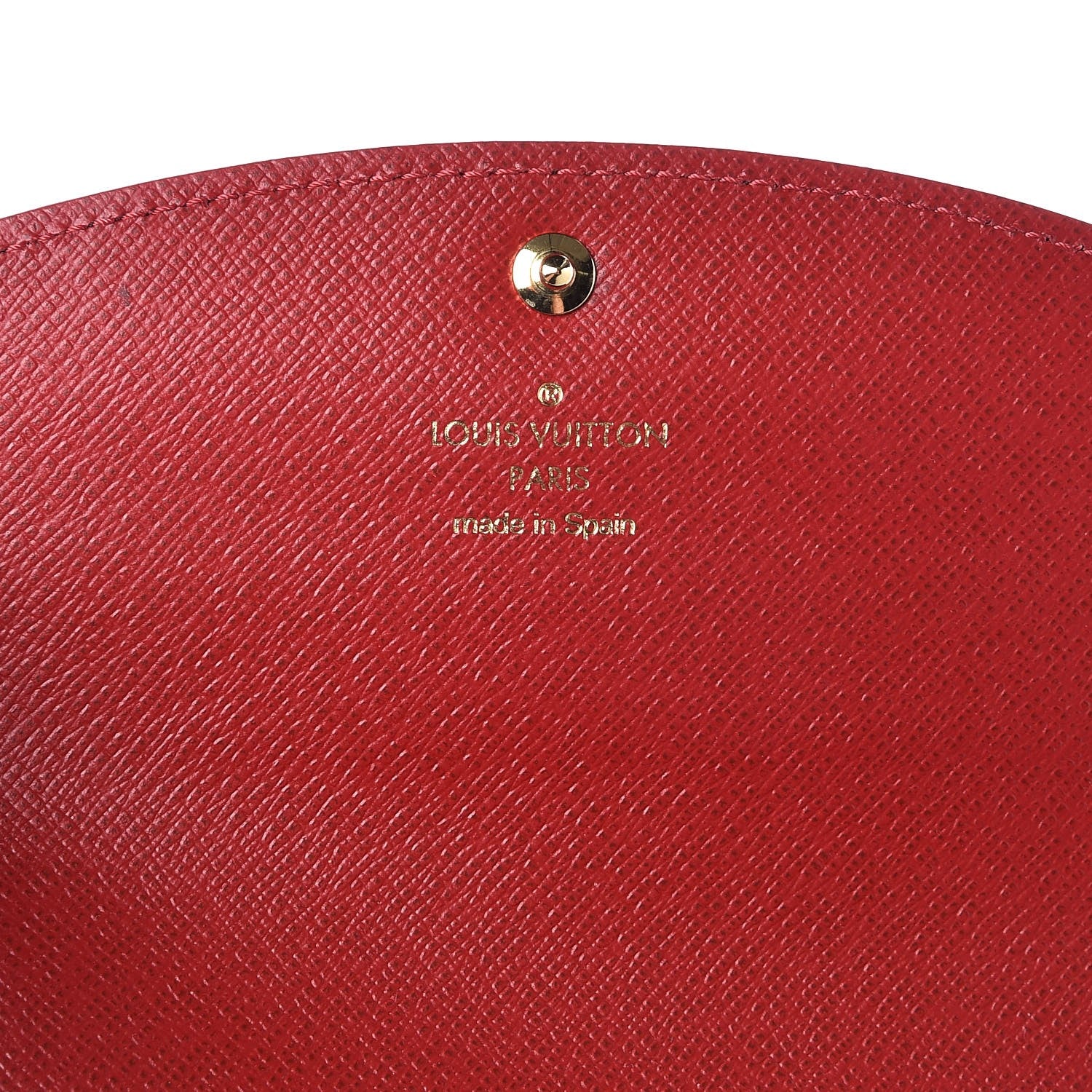 Louis Vuitton Damier Ebene Caissa Wallet Cherry 6 of 7