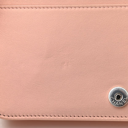 Chanel Metallic Caviar Quilted Vintage Mademoiselle Wallet On Chain WOC Light Pink 13 of 13