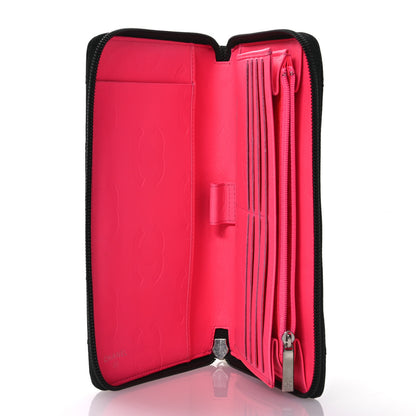 Chanel Calfskin Cambon Zip Around Organizer Wallet Black 5 of 11