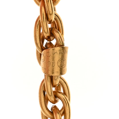 Chanel Metal Chain CC Medallion Belt Gold 4 of 4