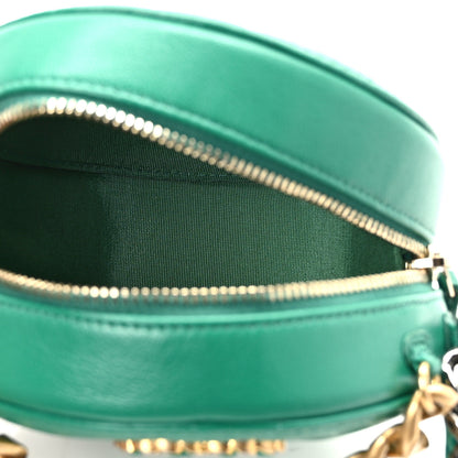 Chanel Goatskin Quilted Chanel 19 Round Clutch With Chain Green 5 of 10