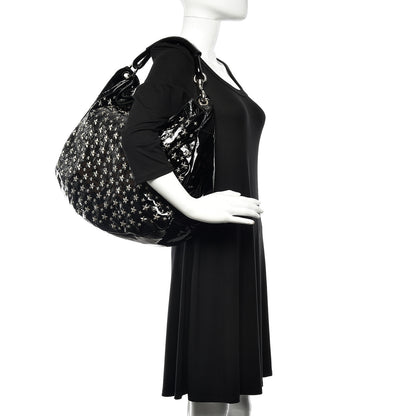 Jimmy Choo Patent Star Studded Large Sky Hobo Black 2 of 15