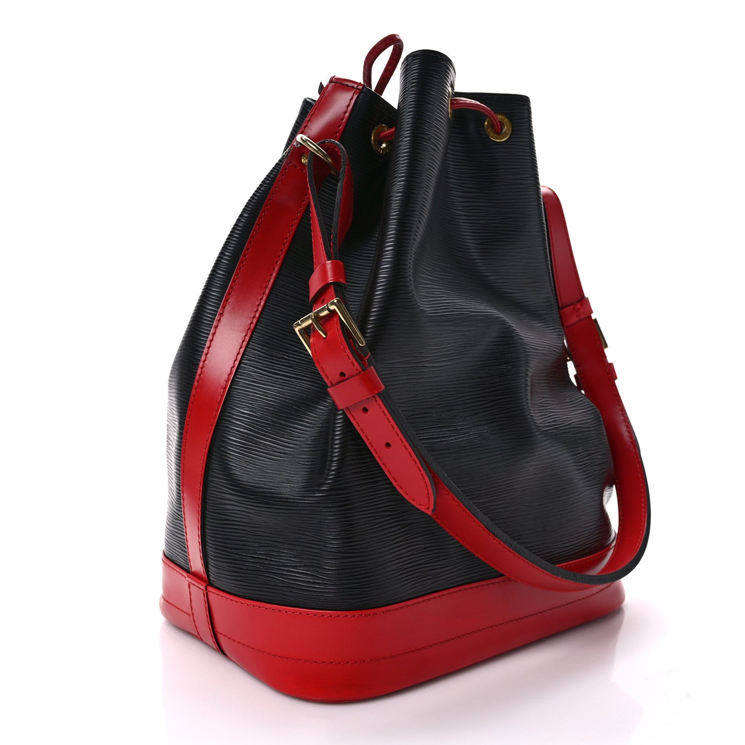 Louis Vuitton Epi Bi-Color Noe Castillan Red Black 3 of 10