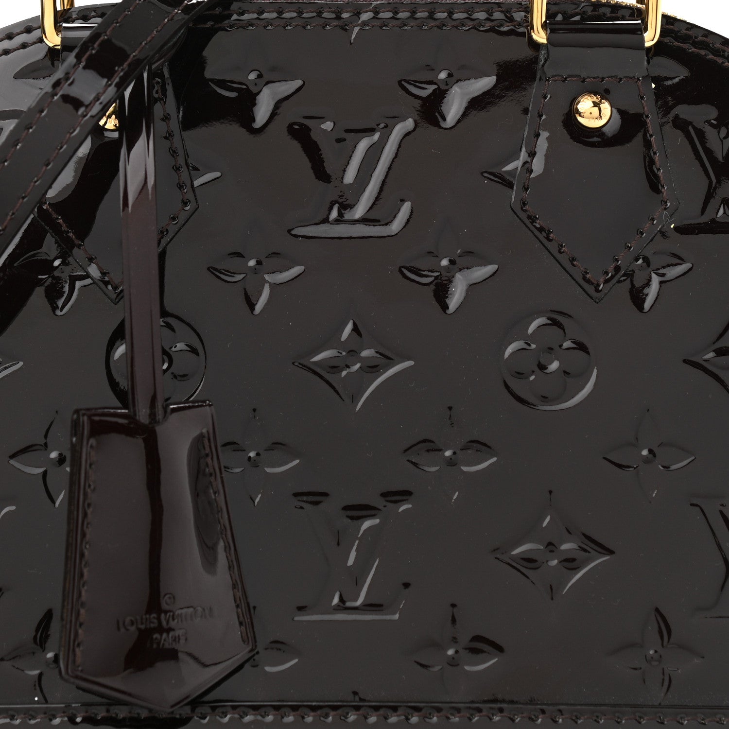 Louis Vuitton Vernis Alma BB Amarante 8 of 10
