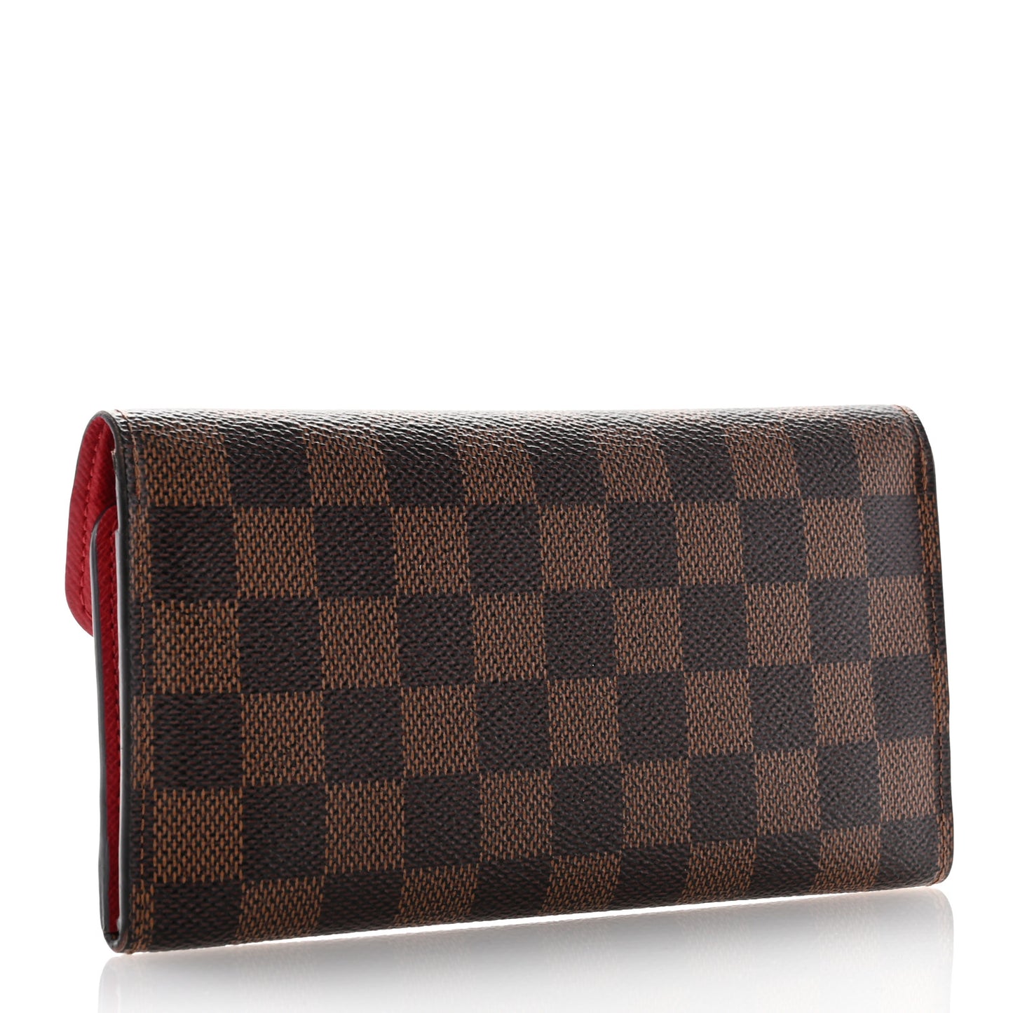 Damier Ebene Josephine Wallet Red