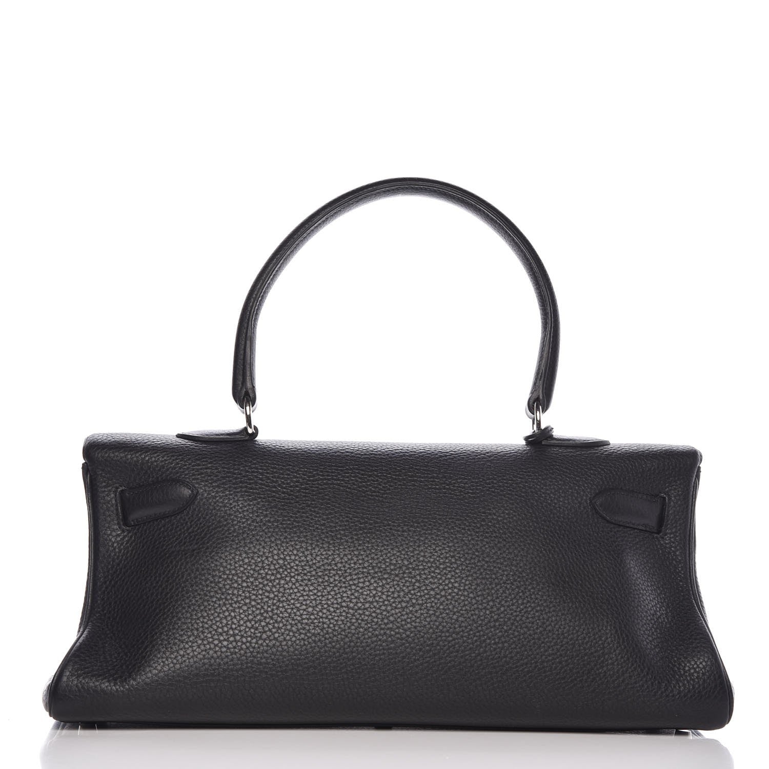 Hermes Taurillon Clemence Shoulder Kelly 40 Black 4 of 33
