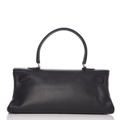 Hermes Taurillon Clemence Shoulder Kelly 40 Black 4 of 33