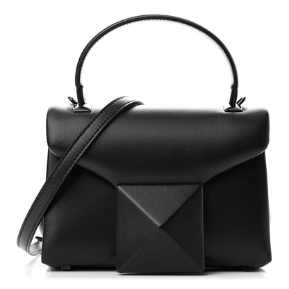 Valentino Garavani Nappa Tonal Monochrome Mini One Stud Top Handle Bag Black 1 of 9