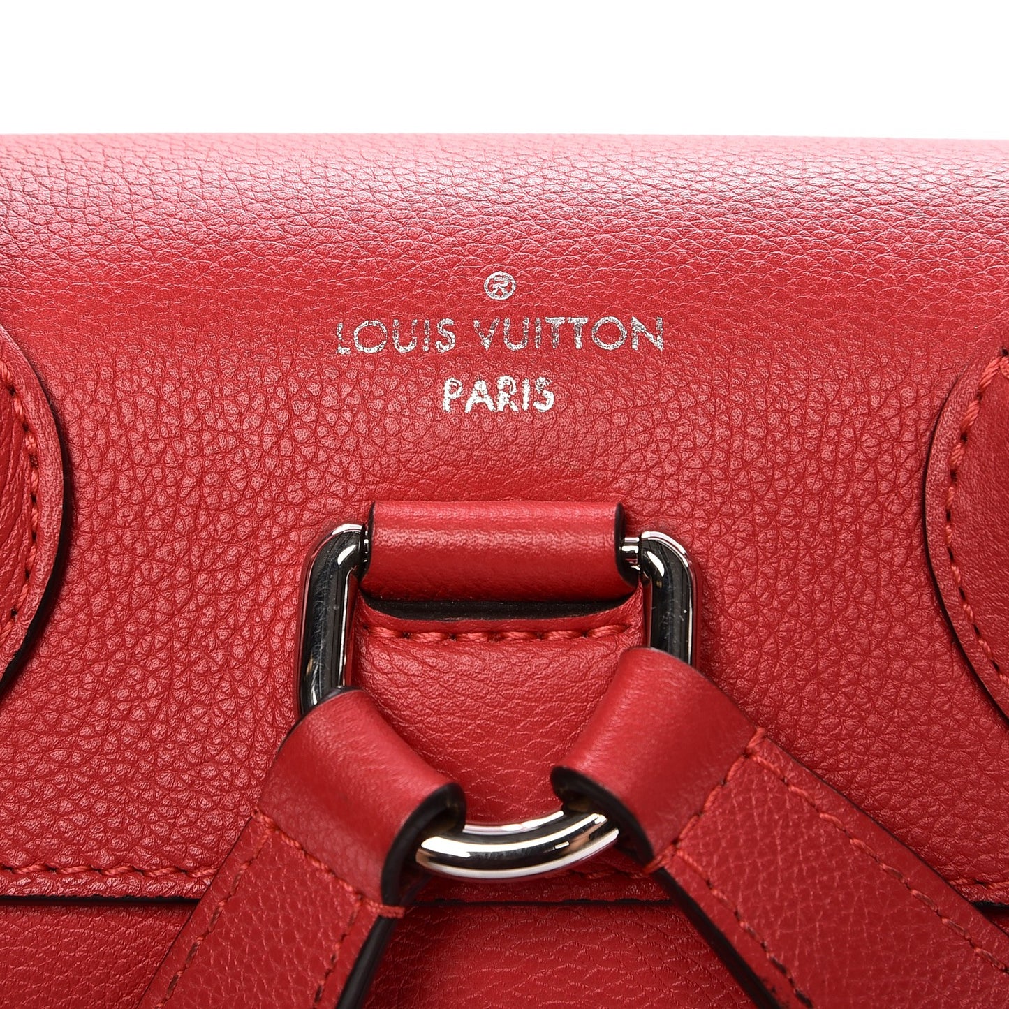Soft Calfskin Lockme Backpack Rubis