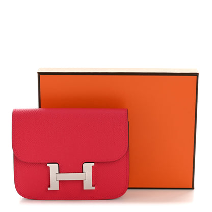 Hermes Epsom Constance Slim Wallet Rose Extreme 11 of 11