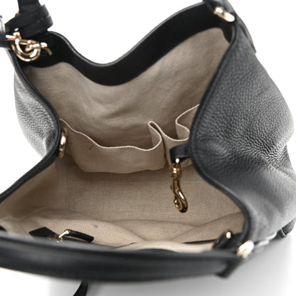 Gucci Pebbled Calfskin Small Soho Shoulder Bag Black 5 of 11