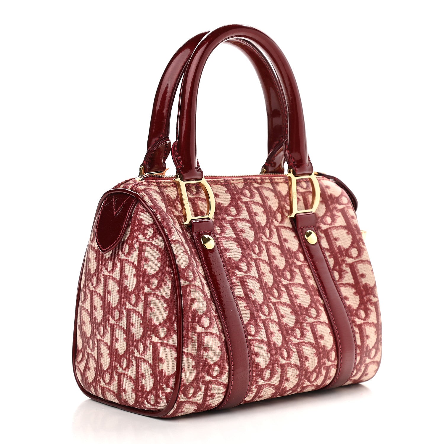 Christian Dior Monogram Boston Red 2 of 18