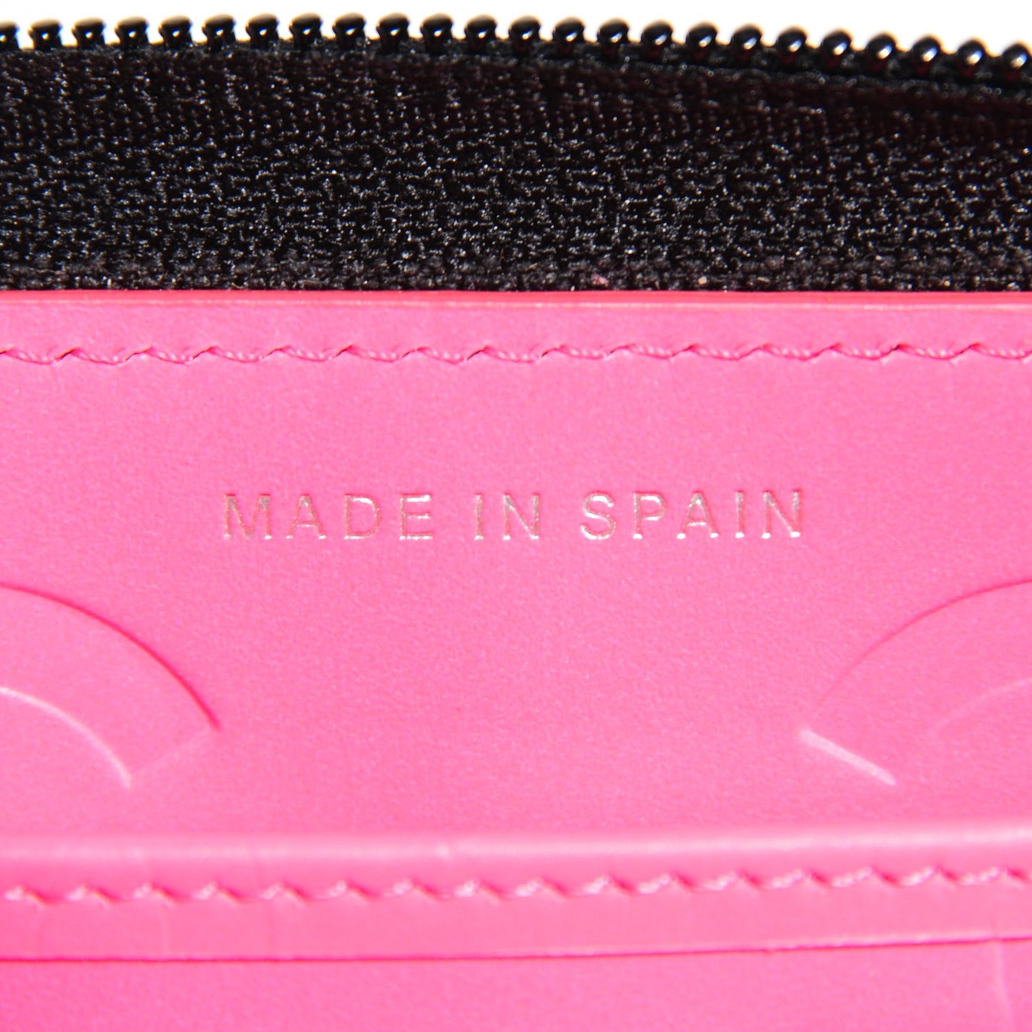 Calfskin Quilted Cambon Large Gusset Zip Around Wallet Black