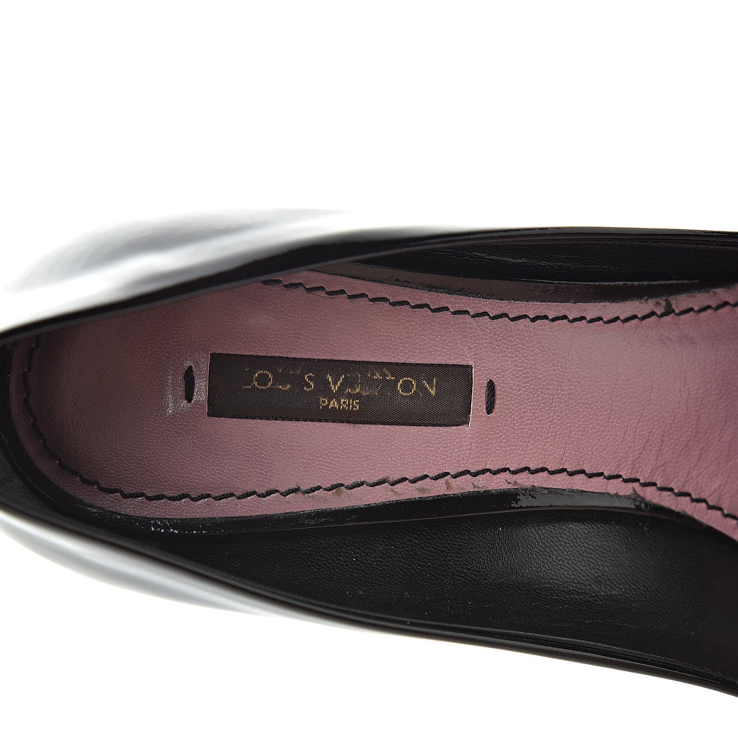 Louis Vuitton Patent Calfskin Pumps 37 Black 8 of 13