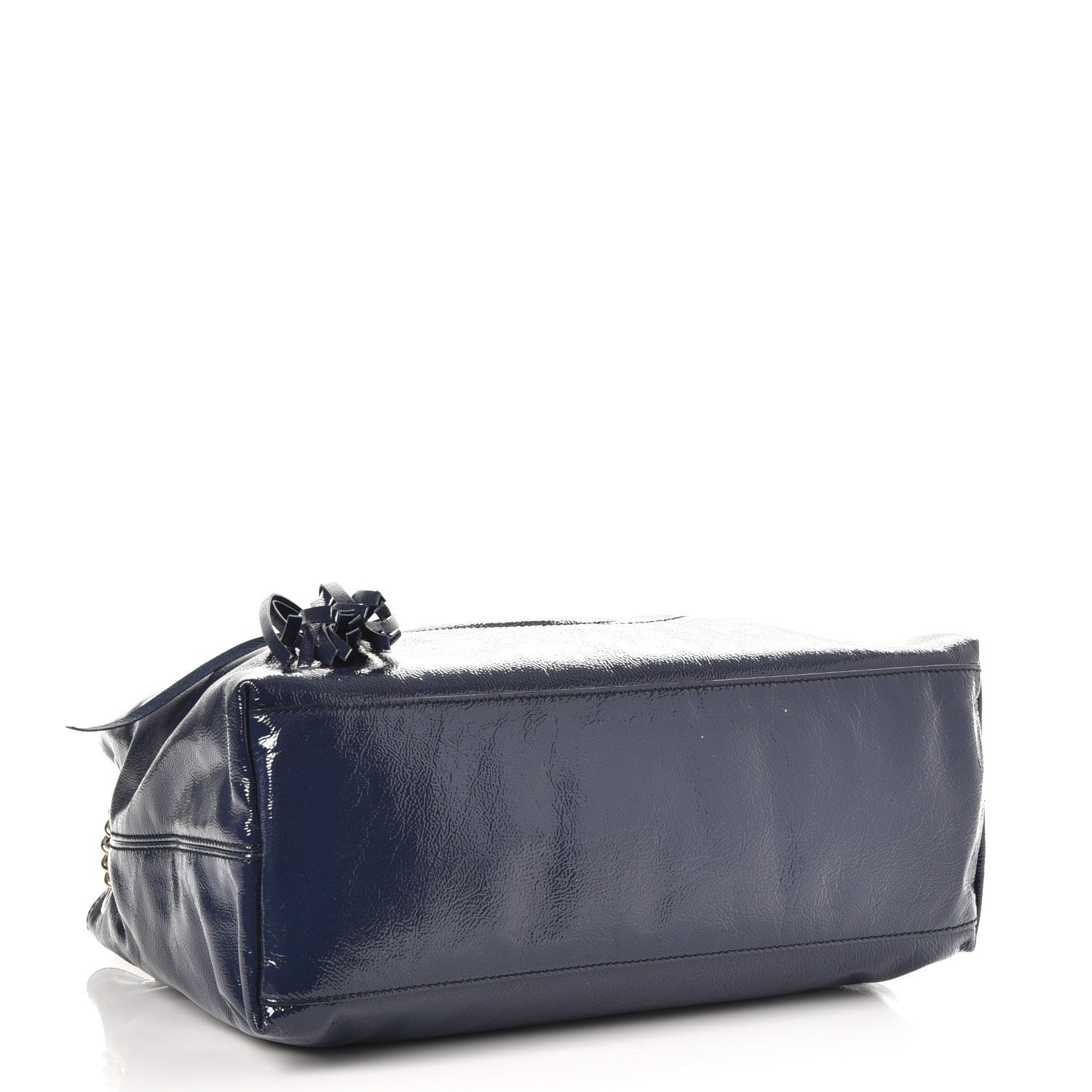 Gucci Patent Medium Soho Chain Shoulder Bag Uniform Blue 4 of 7