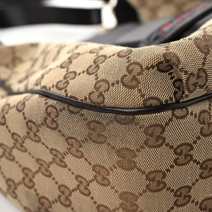 Gucci Monogram Web Medium Dressage Hobo Dark Brown 8 of 13