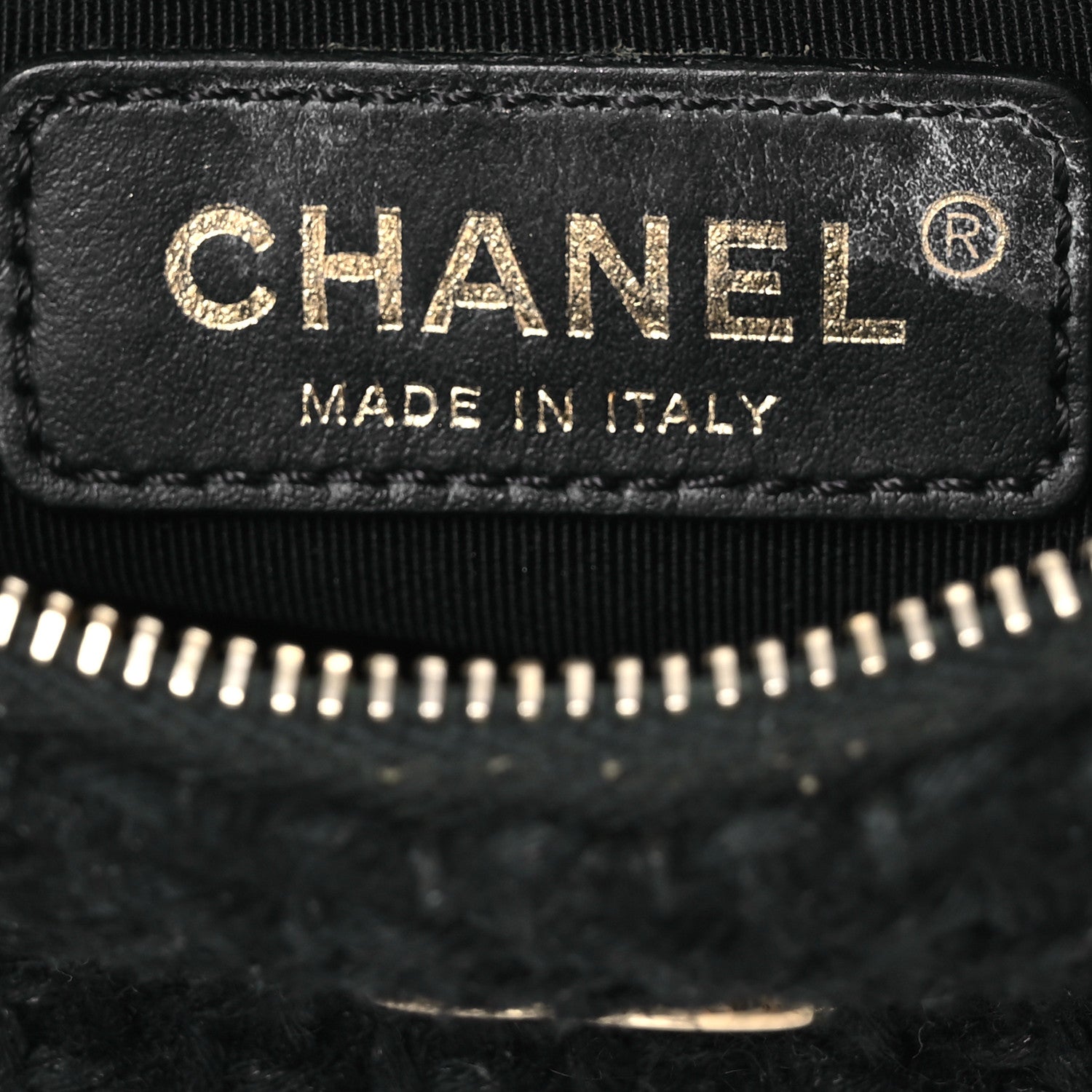 Chanel Metallic Lambskin Small Sea Through Flap Gold Black 9 of 18