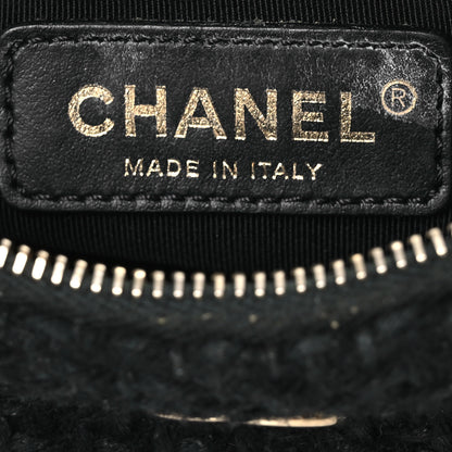 Chanel Metallic Lambskin Small Sea Through Flap Gold Black 9 of 18