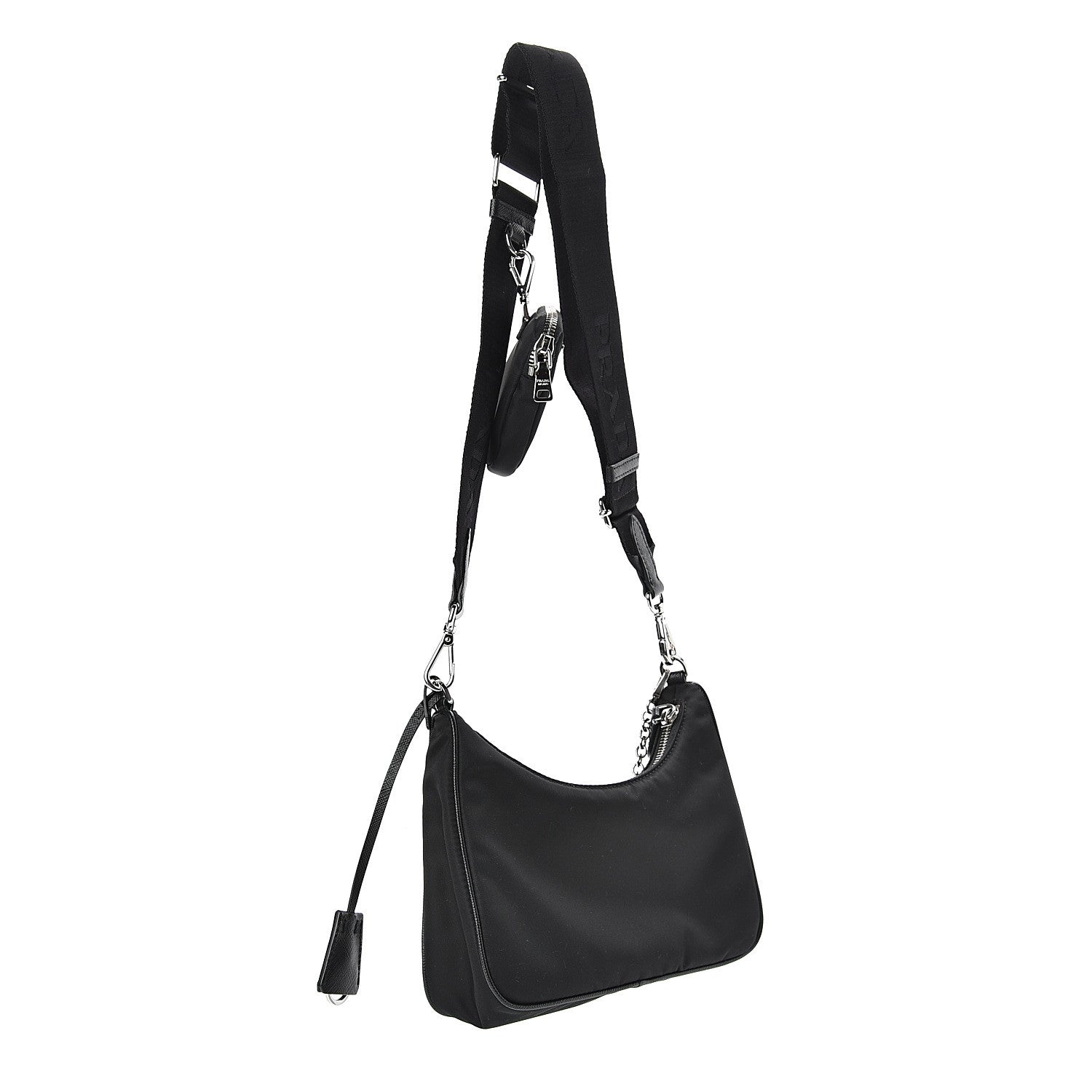 Prada Nylon Re-Edition 2005 Shoulder Bag Black 3 of 12