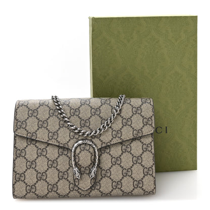 Gucci GG Supreme Monogram Mini Dionysus Chain Wallet Beige Taupe 11 of 11