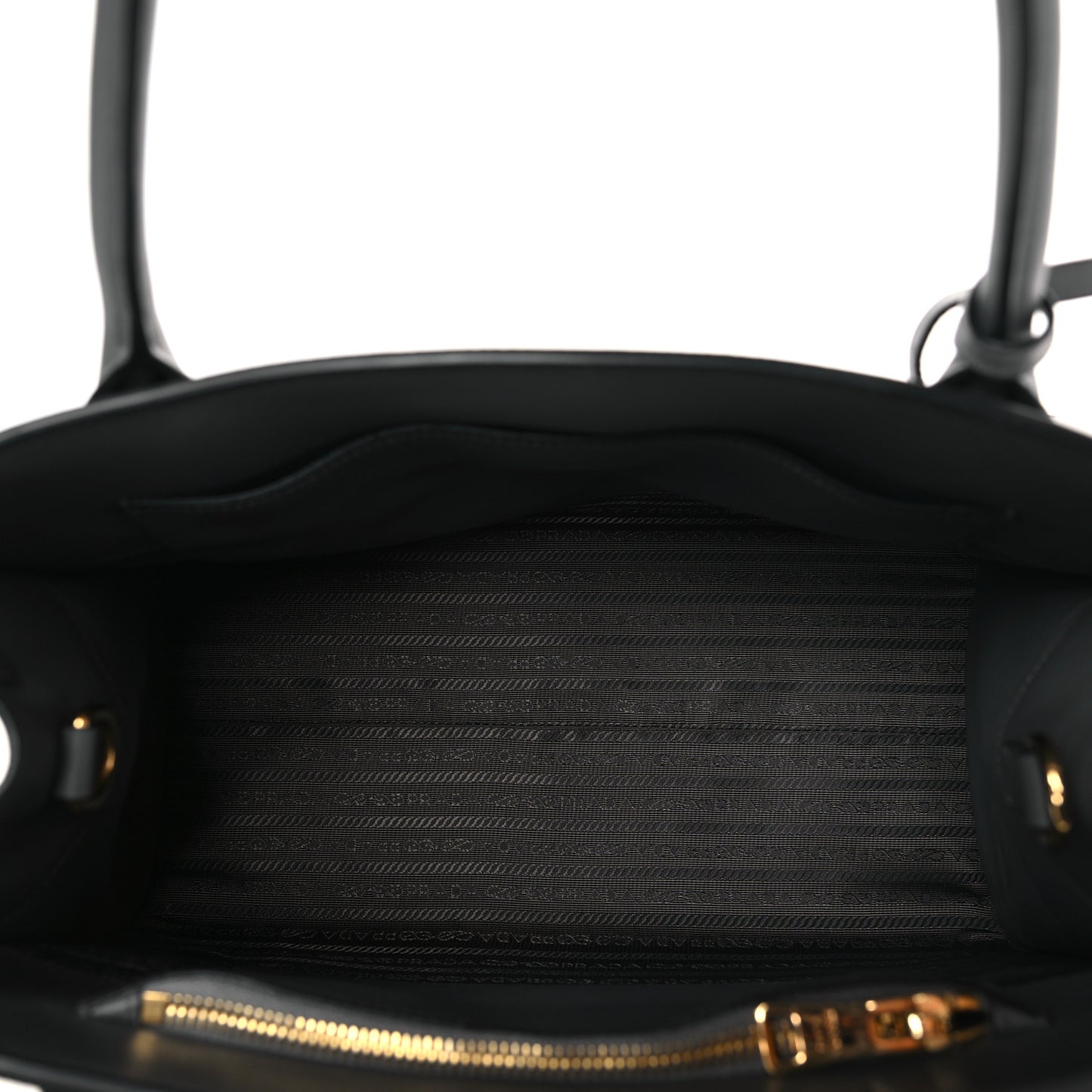 Saffiano Cuir Calfskin Medium Monochrome Top Handle Tote Ardesia