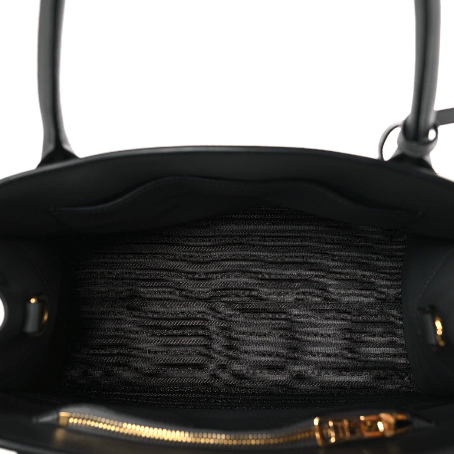 Prada Saffiano Cuir Calfskin Medium Monochrome Top Handle Tote Ardesia 5 of 8