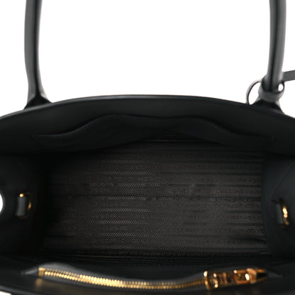 Prada Saffiano Cuir Calfskin Medium Monochrome Top Handle Tote Ardesia 5 of 8