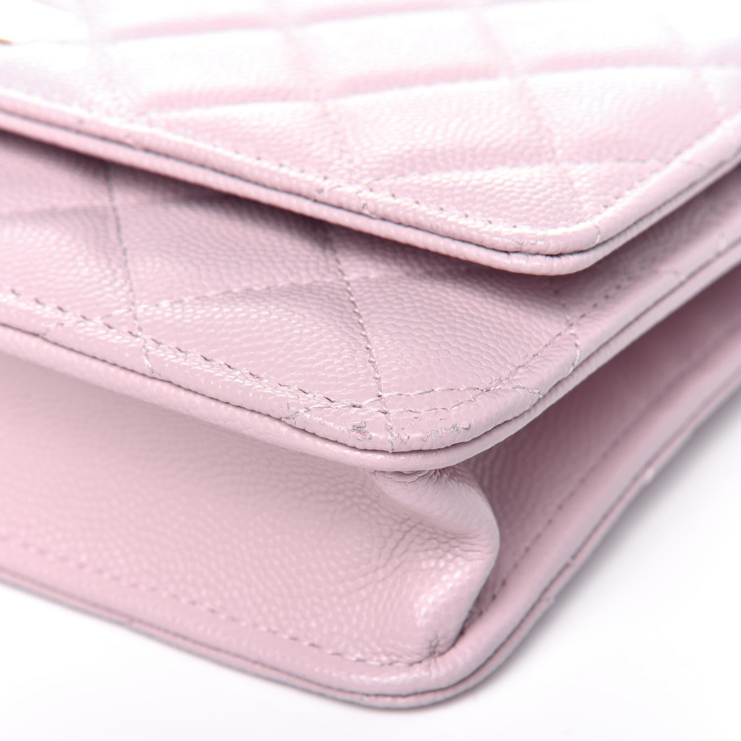 Chanel Caviar Quilted Wallet On Chain WOC Light Pink 13 of 18