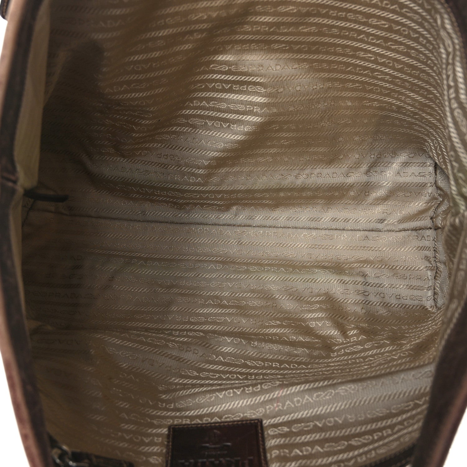 Prada Jacquard Logo Tote Corda Moro 5 of 9