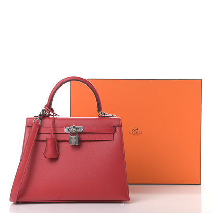 Hermes Epsom Kelly Sellier 25 Rouge Casaque 11 of 11